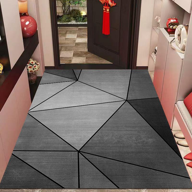Entrance Carpet At The Foyer Dirt Resistant Crystal Velvet Carpets Absorbent Foot Mats Door Mats