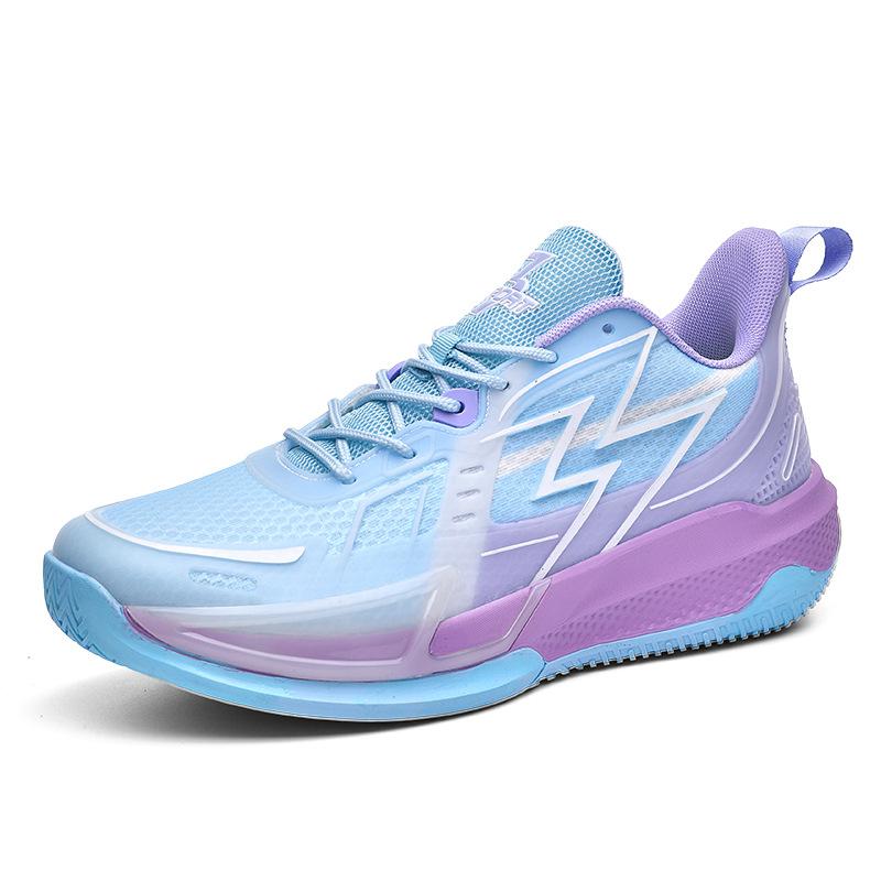 Basketball shoes couple's shock-resistant wear-resistant non-slip breathable actual men's shoes spring and autumn teenagers low-top sports shoes men