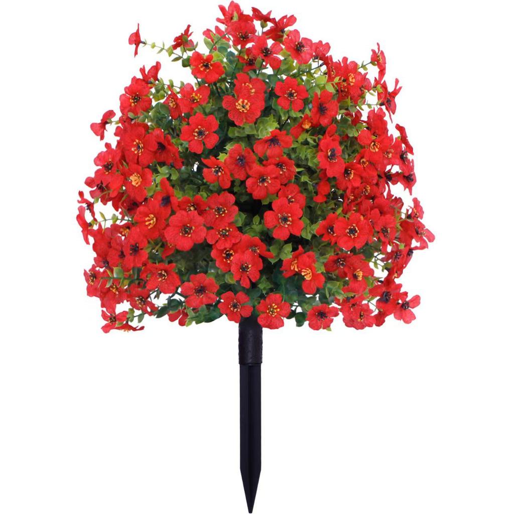 Violet Eucalyptus Artificial Flower Ground Stake for Wedding and Outdoor Decoration