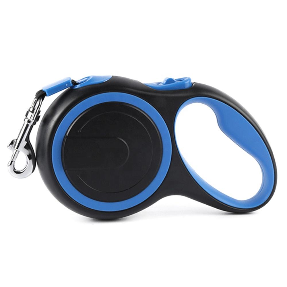 Super Durable 3M/5M/8M Retractable Dog Collar Leash Hands-Free Nylon Plastic Leather Ribbon Decoration for Small Pets-Cats Dogs