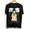 Mieruko-chan Horror Anime Print T-Shirt | Unisex Cotton Casual Short Sleeve Streetwear Top