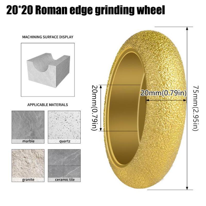 

Алмазный диск с вакуумной пайкой, французская кромка, диаметр отверстия 20 мм, алмазный полировальный диск для плитки, кварца, мрамора, гранита C