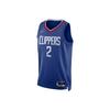 Retro Quick-Dry Basketball Jersey NBA SW Fan Edition Los Angeles Clippers Leonard 2 Men Jersey Blue DB3575-400