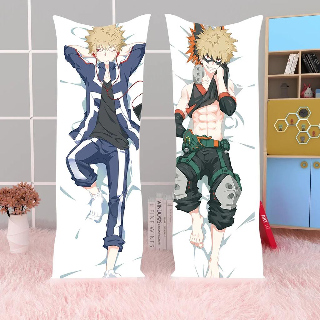 Anime My Hero Academia Bakugou Katsuki Dakimakura Obliečka na vankúš Vankúšová obliečka na vankúš na objímanie tela Herná Otaku obliečka na vankúš