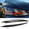 Car Headlight Eyebrow Eyelid Covers Suitable for Volkswagen Golf 7 7.5 VII GTD R MK7 MK 7.5 2011-2015 Eye-catching Stickers