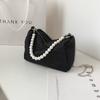 Small bag women's bag new trendy fashion colored diamond messenger bag pearl chain bag