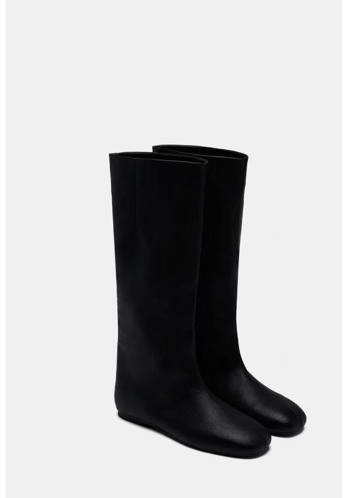 Height-Boosting Retro Tall Knight Boots for Women - 2026 Autumn Slimming Straight Leg Fashion Boots