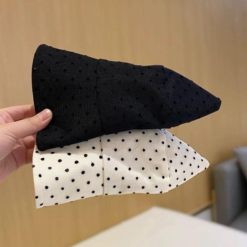 Składany kapelusz typu bucket w kropki damski z filtrem przeciwsłonecznym, podróżny, daszek przeciwsłoneczny, damski kapelusz przeciwsłoneczny