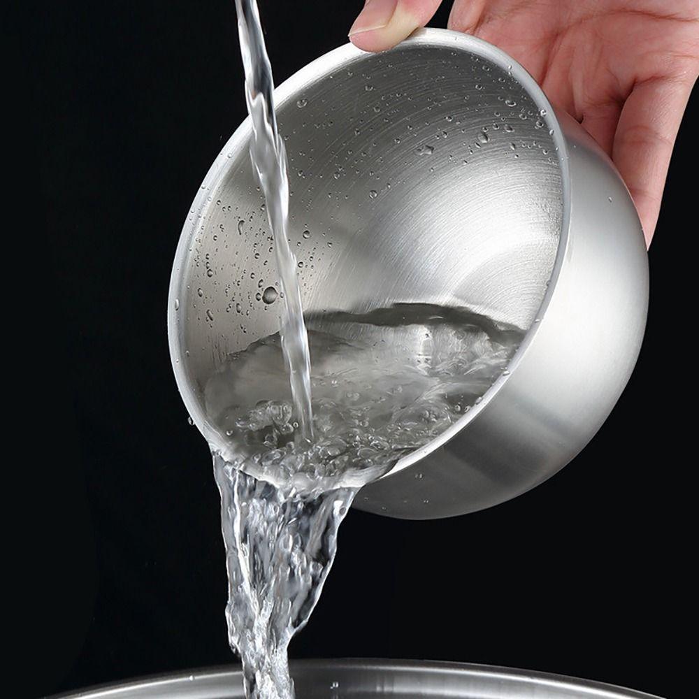 1Pcs Stainless Steel Rice Bow Soup Bowl Children Bow Small Steamed Egg Bowl