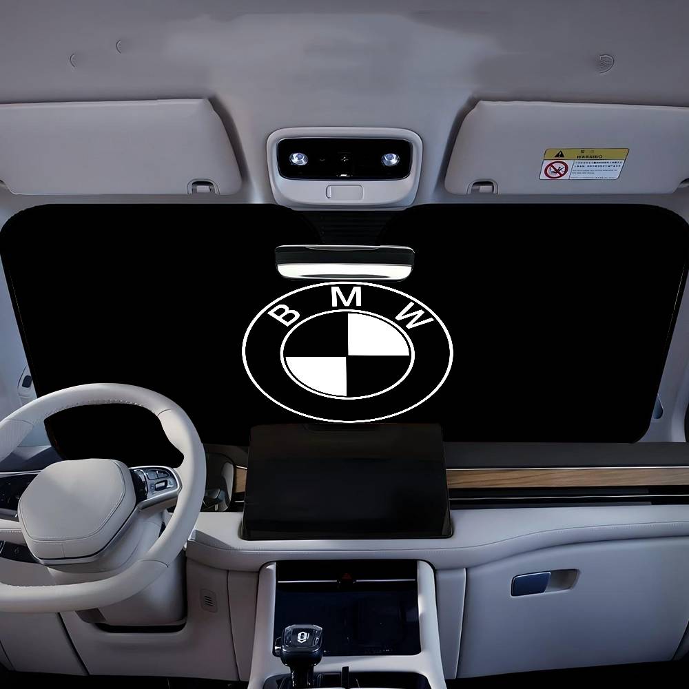 BBKG7 Luxury Sport Car B-BMWs Car Windshield Foldable Sun Shade Cover Block Reflector Portable Breathable Anti UV Protector Screen