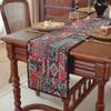 Table Runner Cotton Linen Rectangle Tabletop Decoration Embroider Tablecloth for Wedding Kitchen Holiday Party Home Decor