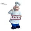3D Fridge Magnet Cartoon Fat Chef Magnet, Hand-painted Refrigerator Picture Photo Holder for Home Office Kitchen Decoration Durable