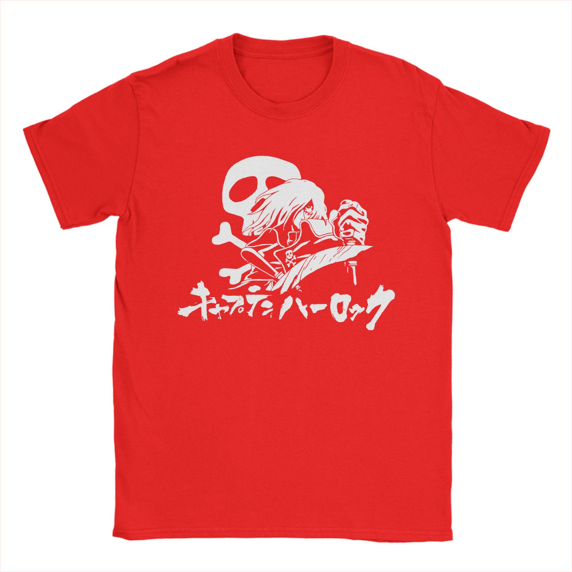 Space Pirate Captain Harlock Albator TShirt for Unisex Funny Cotton Tees Round Collar Short Sleeve T Shirt Adult Tops S