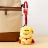 PP Cotton Duck Plush Keychain Fluffy Soft Stuffed Animal Keyring Cute Duck Pendant Doll  Kids Baby