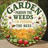 Metal Wall Decor 8 Inch Aluminum Garden Sign Save The Bees Gift