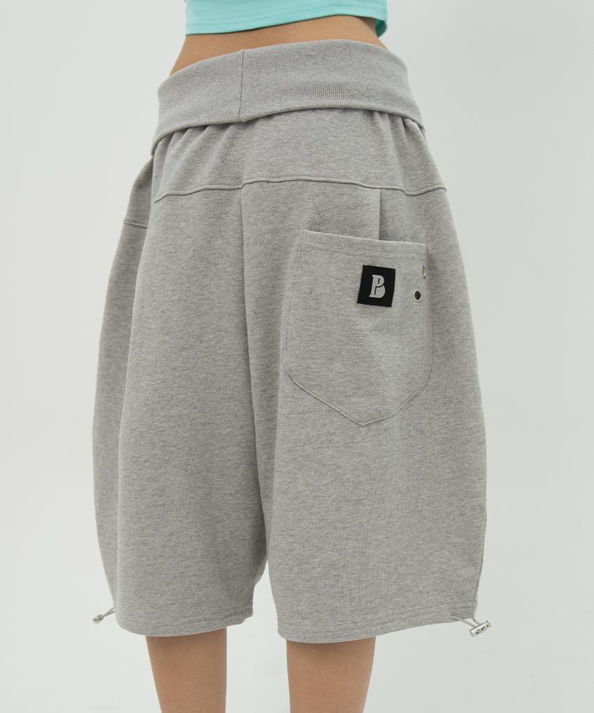 BFEEP Eyelet Adjust Puff Pants_Grey