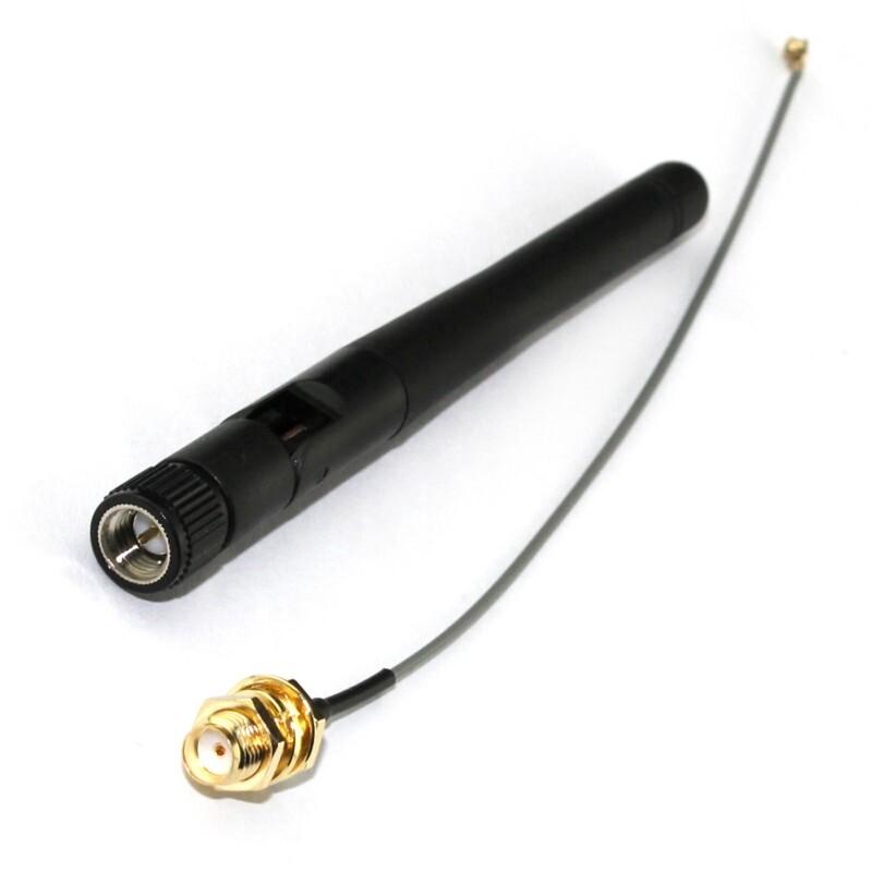 2.4G Antenna Folded Bluetooth Wifi Module ZigBee Antenna SMA To IPEX Feeder Line 2.4GHz Antenna 3DBi