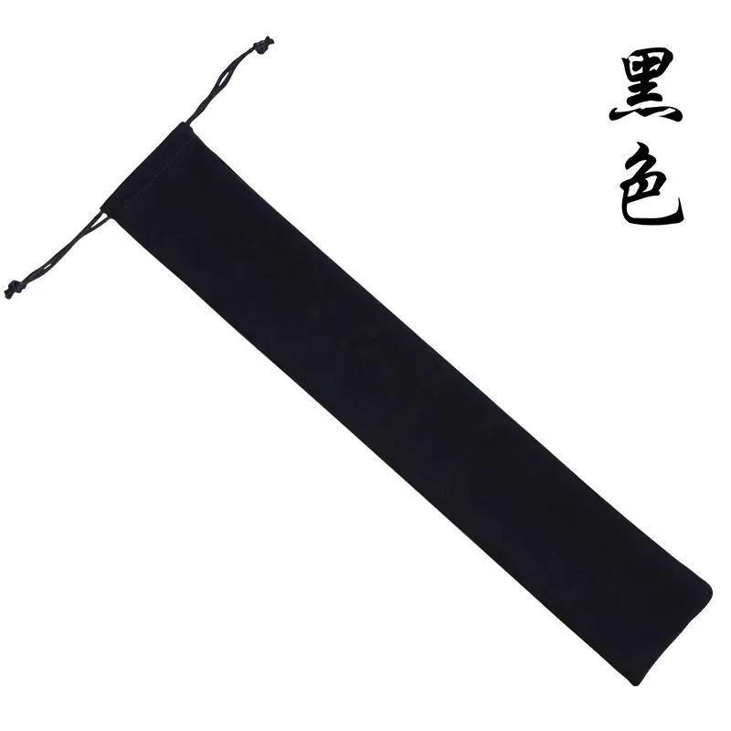 

Chinese Folding Fan Storage Bag Vintage Dustproof Carry Bags Bamboo Hand Fans Protection Pouch Cover Wedding Party Gifts 26x5cm