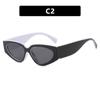 Panda Outline Colorblock Sunglasses 2025: Trendy European and American Fashion for Women