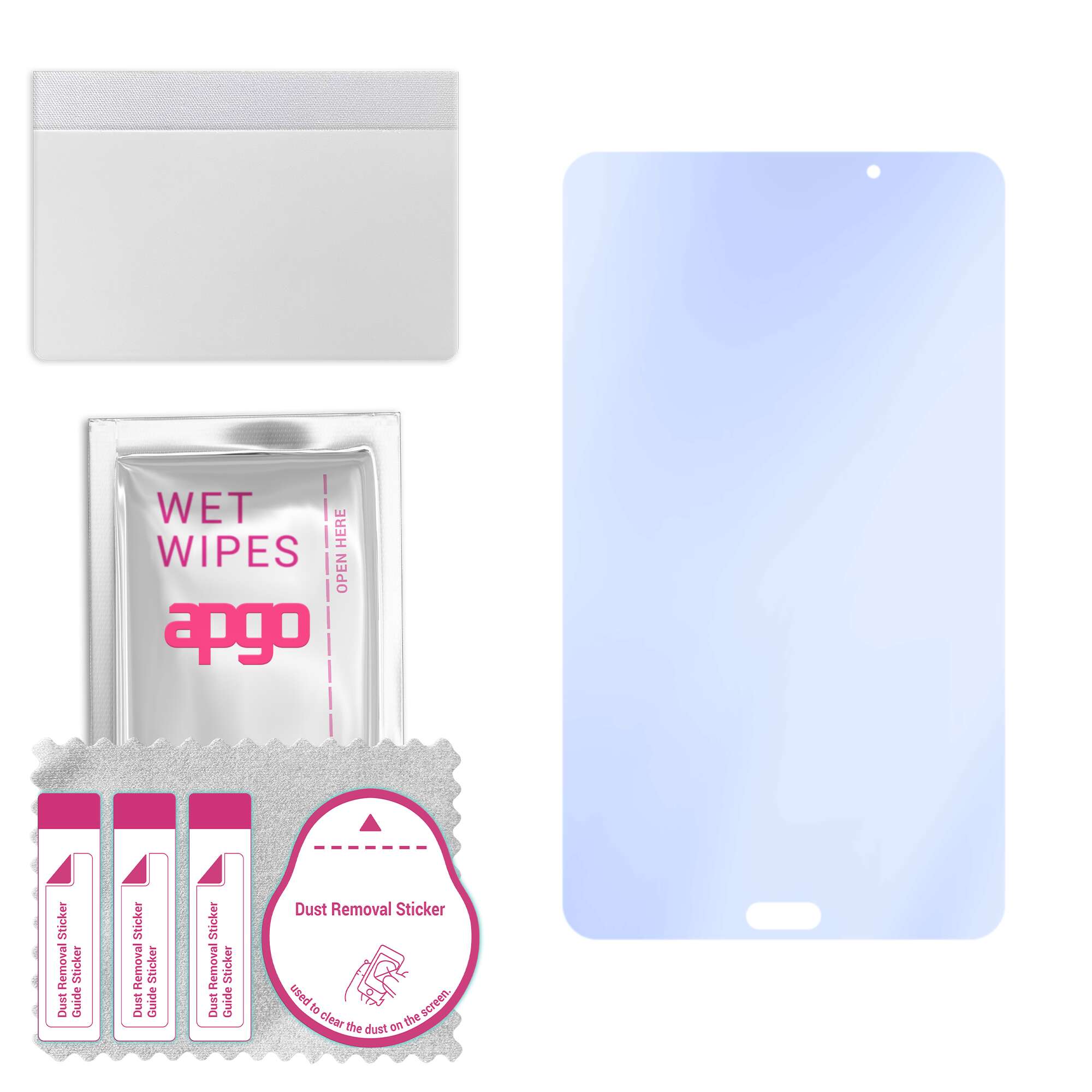 

apgo Ultra-Clear 9H Hybrid protective glass compatible with Samsung Galaxy Tab 4 7.0 SM-T230, flexible nano glass, great replacement for tempered glas