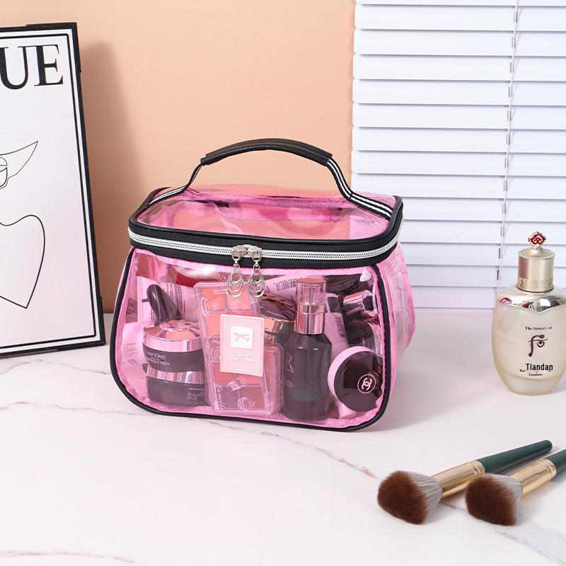 Wasserdichte transparente PVC-Kosmetiktasche mit großem Fassungsvermögen