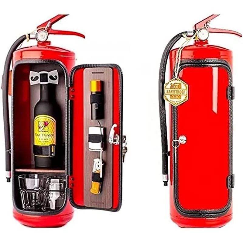 Estintore caldo Mini Bar Regalo di Natale Bar in lattina Simulazione Estintore Ornamento da tavolo Decorazione per la casa