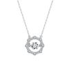 ORSA JEWELS Exquisite 925 Sterling Silver D Color VVS Moissanite Pendant Necklace for Women Elegant Wedding Fine Jewelry MON19