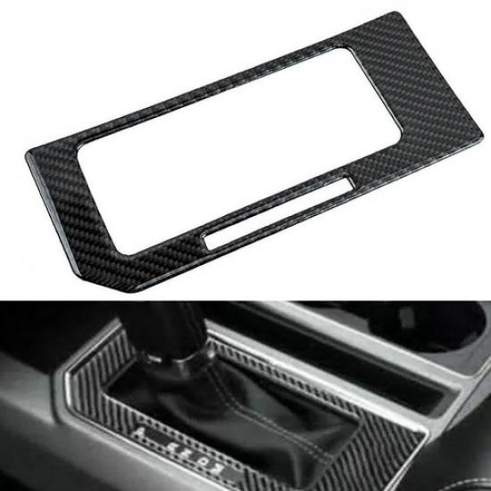 Carbon Fiber Gear Shift Panel Trim Cover Accessories For Ford F-150 2015-