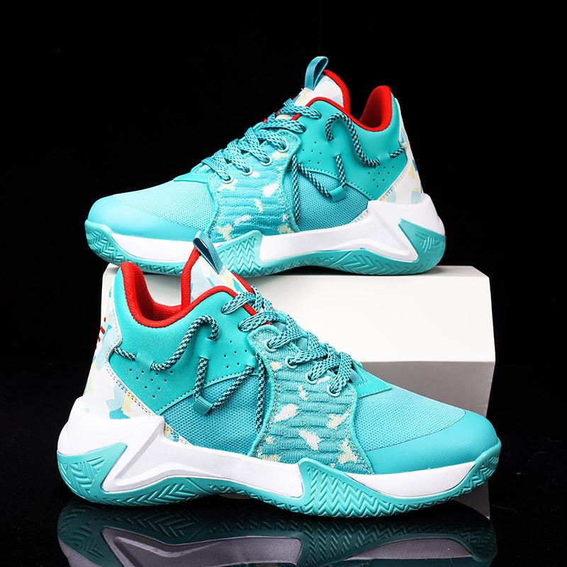 Basketball Shoes Men Summer Breathable Mesh Running Sneakers With Nonslip Soles For Youth Sports