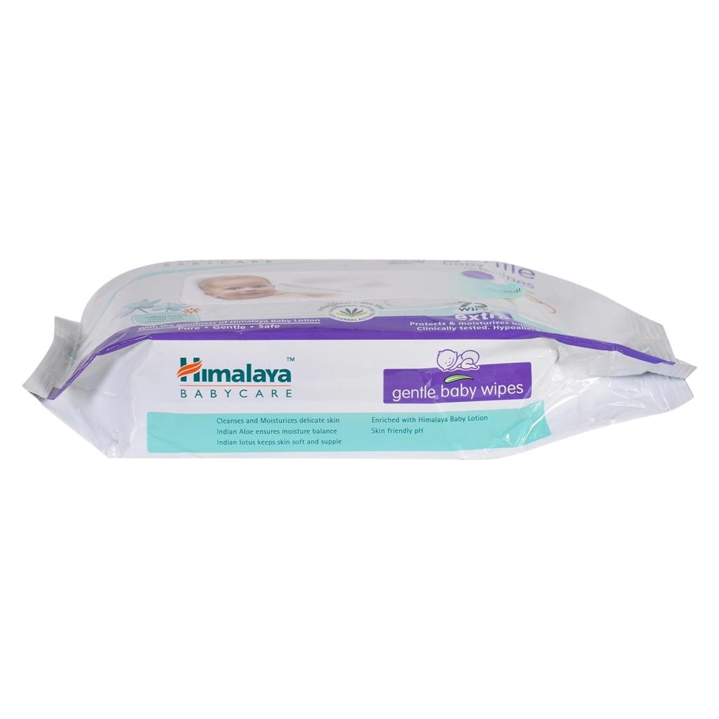 Himalaya Gentle Baby Wipes 72 Count Soft Aloe Vera & Lotus Extract Wipes for Sensitive Skin