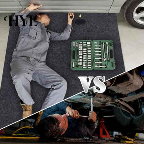 Versatile Garage Floor Covering Mat for under Car Non-Slip Oil Spill Absorbent High-quality Felt with Rubber Backing Maintenance Storage Waterproof