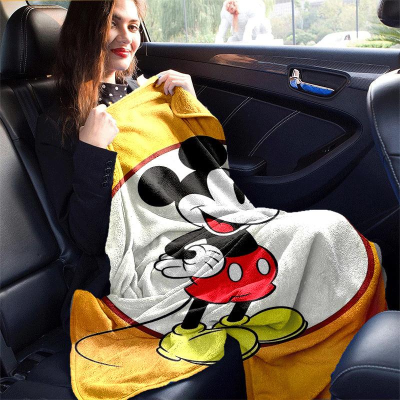 1pc Mickey Printing Blanket - Soft, All-Season Throw for Living Room, Bedroom,Personalized Gift with Adorable Cartoon Design