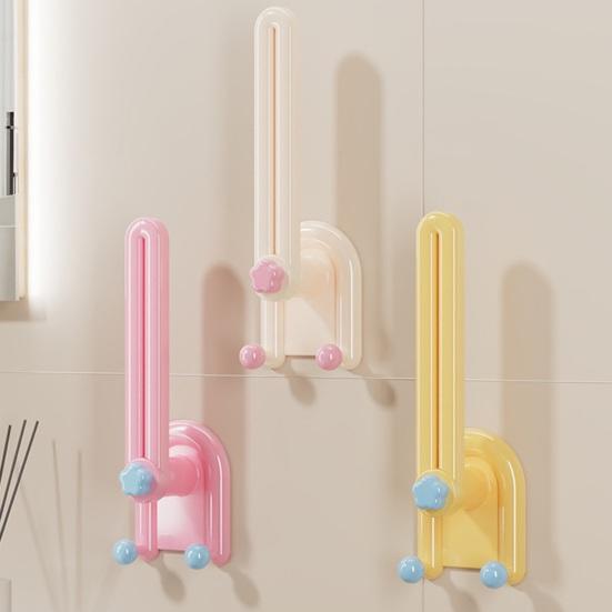 Wall-Mounted Hair Tie Holder Horizontal Vertical Hair Accessories Organizer Adhesive Hair Ties Ropes Bands Organizer for Bathroom Cabinet Bedroom Wall