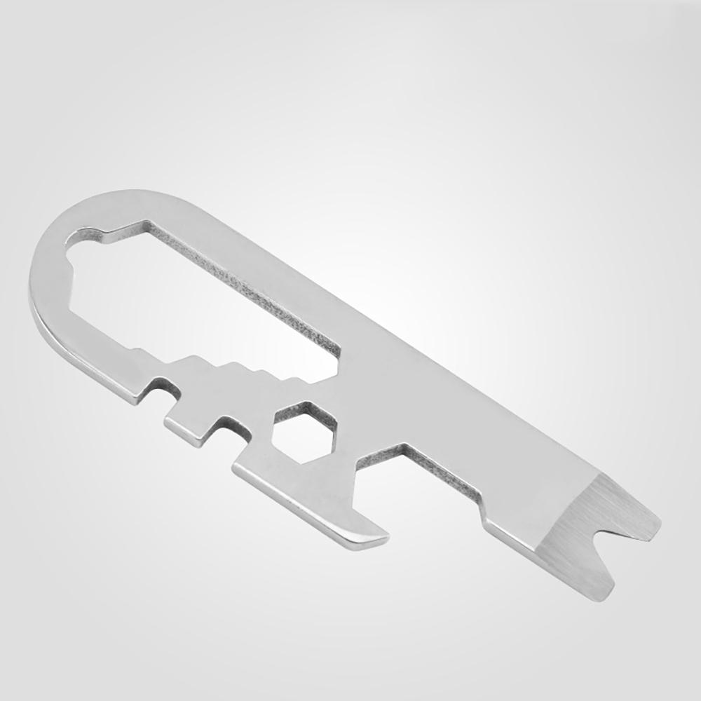 Small Multitools Wrench Phillips Screwdriver Carabiner Bottle Opener Ruler Outdoor Camping Hunting EDC Keychain Tools