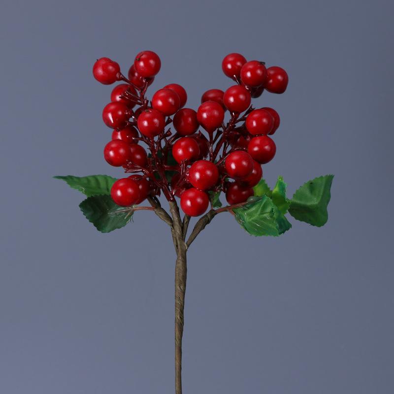 28cm Foam Small Berry Simulation Flowers Photography Props Home Flower Arrangement Decoration Blueberry Fruit Red Berry Bouquet