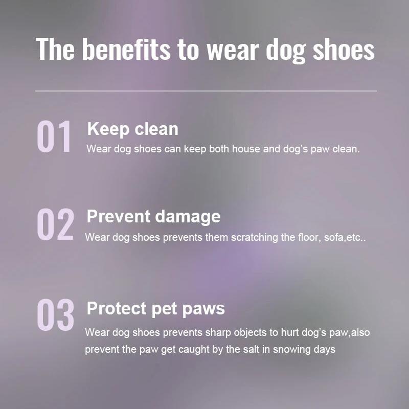 Truelove Dog Shoes TPR Sole Protectable Soft Outsole Dog Boots All Breed 4Pcs