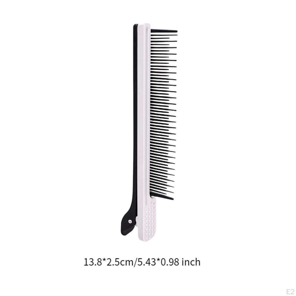2 Pieces Hairdressing Assistant Comb Barber Shop Clip Professional Hair Dye and Perm Clips for Salon
