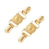 Vintage Flower Sweater Clip Brooch for Women, Hollow Collar Clasp Jewelry with Double Clip Design for Scarves and Coats