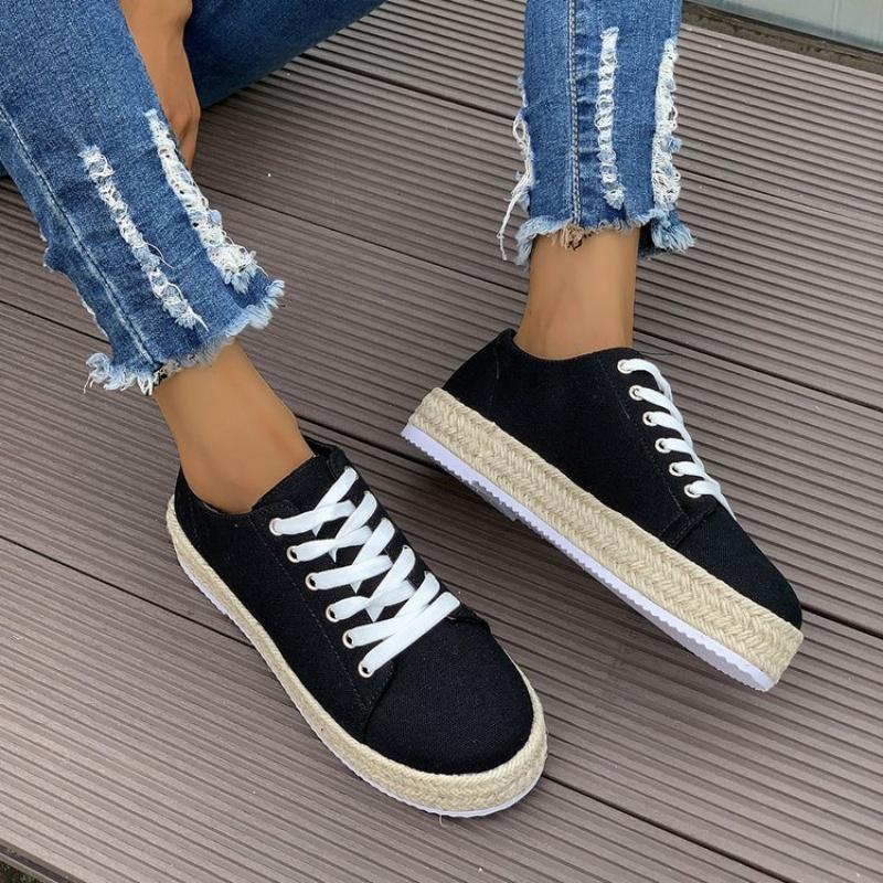 Fashion 2025 new fashion casual fashion flat shoes women thick soles comfortable fashion personality woven wind casual single shoes