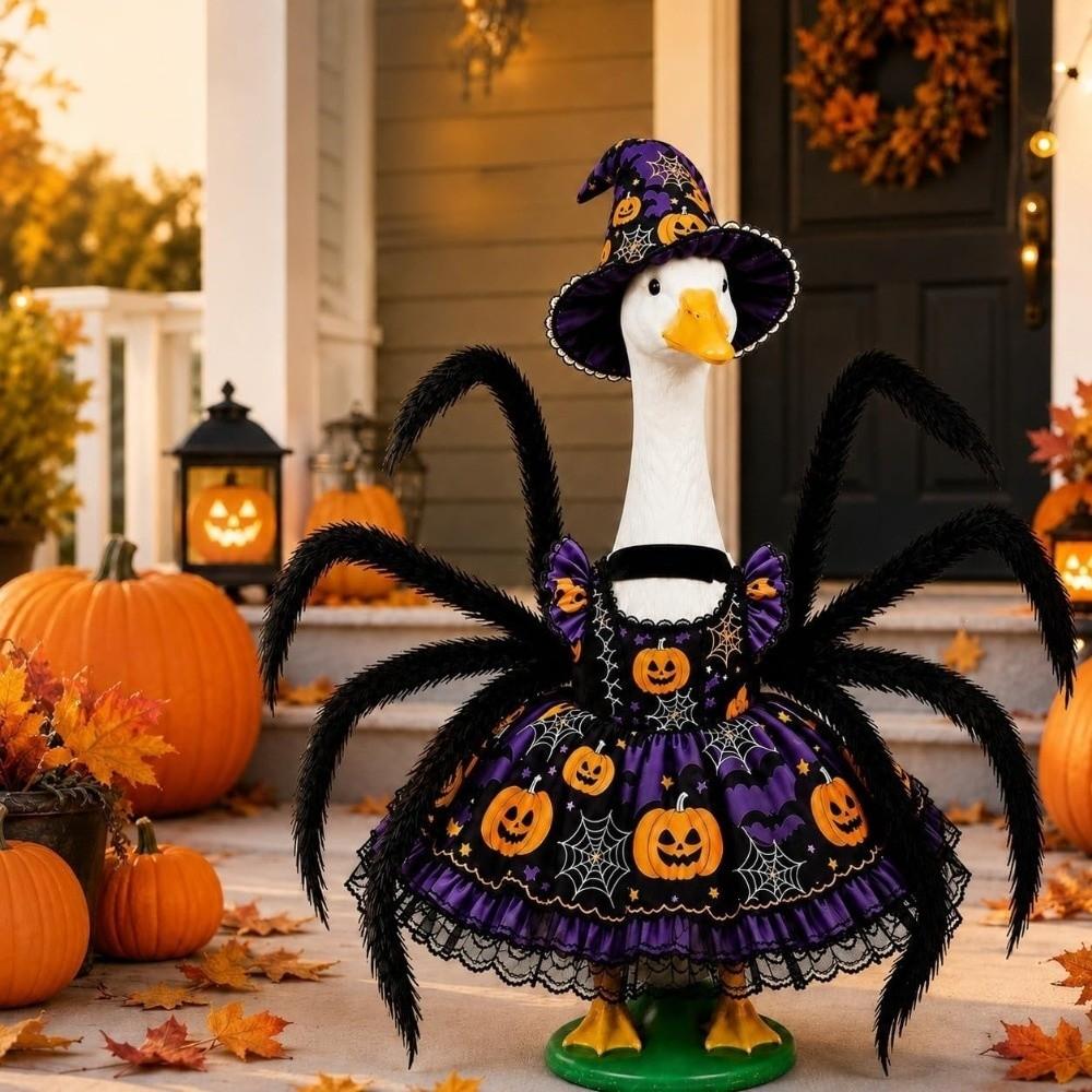 1 Set Witch Hat Porch Goose Outfits 23 Inch Fit Halloween Goose Decor Halloween Party