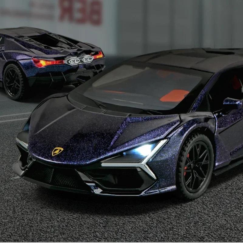 ABAC1 1:32 Revuelto Sports Car Alloy Model Diecast Metal Miniature Model Car Sound Light Children Toy Car Vehicles GIfts