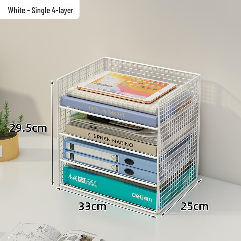 Multi-layer Desktop File & Bookshelf Organizer