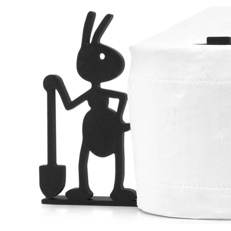 Creative Ants Shaped Toilet Roll Holder Easy Installation Paper Dispenser For Modern Space Household Storage Organizer