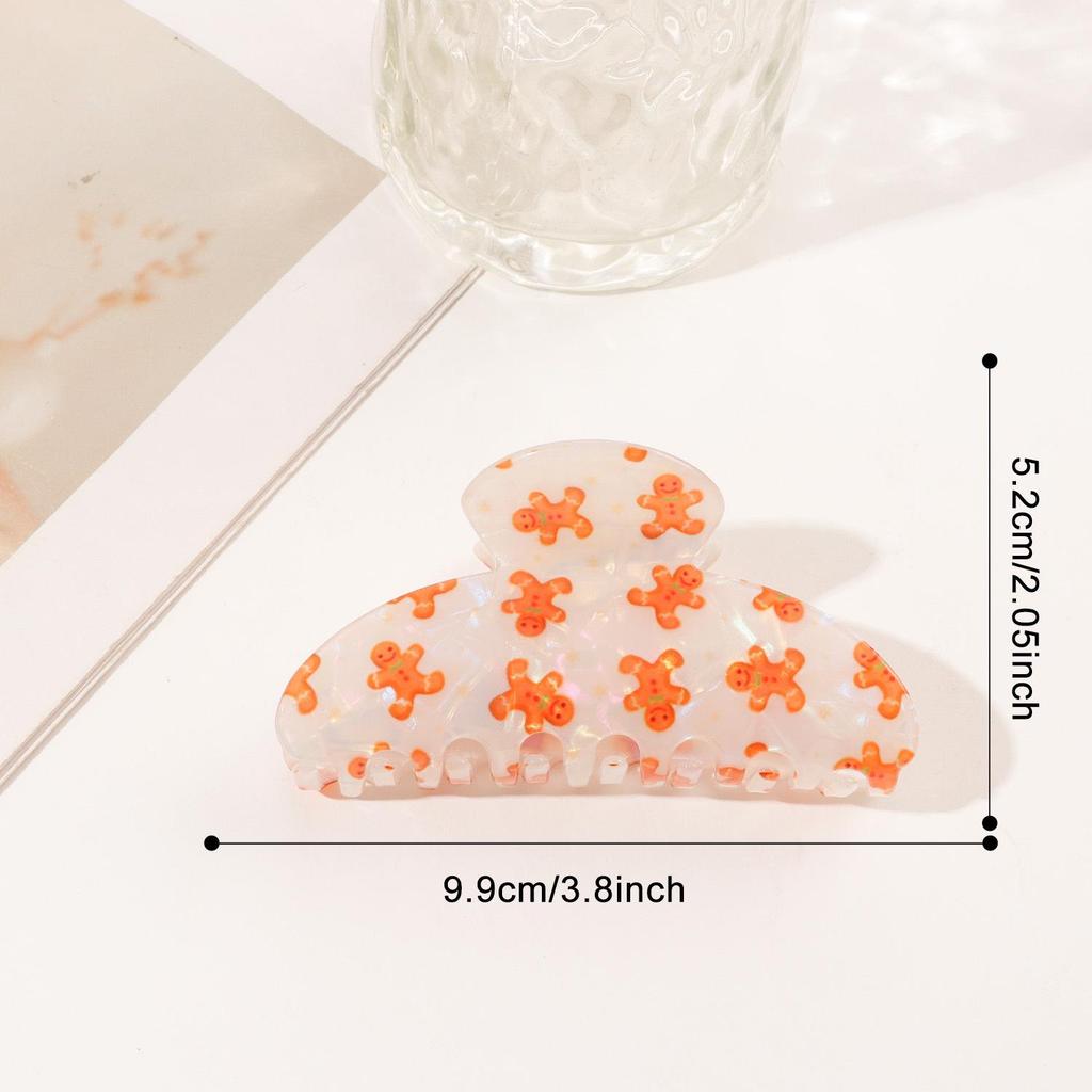 Zhuyao Christmas Large Claw Hair Clip - Festive Women's Shark Clip