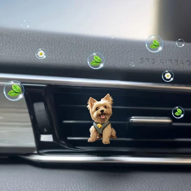 Niedliche Cartoon 2D Kätzchen Lüftungsklammer Auto Lufterfrischer Auto Klimaanlage Luftauslass Aroma Diffusor Auto Innendekoration