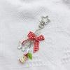 Cute Phone Charm Stylish Keyrings Pendant Beautiful Bowknot Keychain Bag Hanger for Collectors and Keychain Enthusiasts