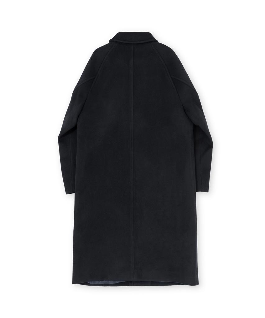 Brownyard Balmacaan Coat, Dark Navy