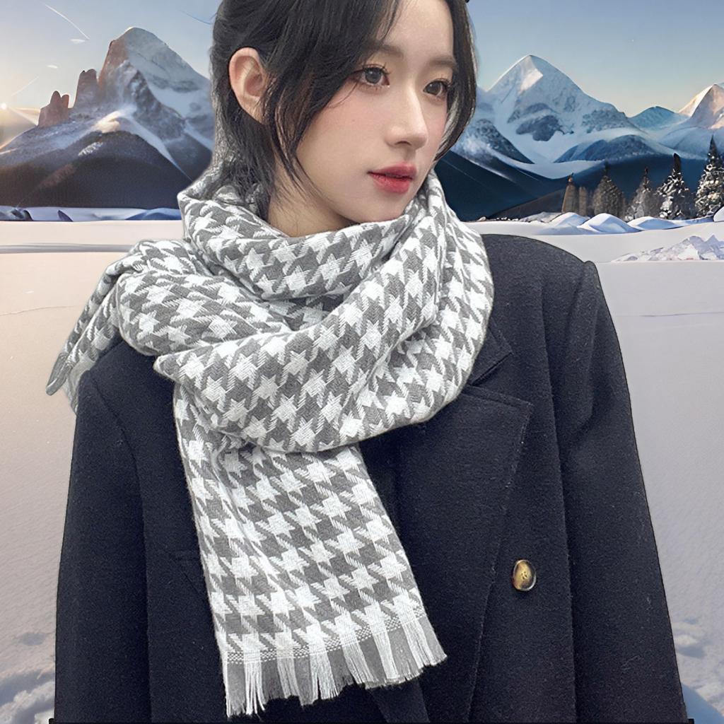 Qiandongge Scarf Shawl Dual-purpose Women's Autumn and Winter Thickened Warm Scarf Men's Clothing Gifts Live Broadcast Benefits
