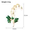 Vintage Pearl Flower Brooch Pin Crystal Rhinestone Brooches Party Jewelry Gifts