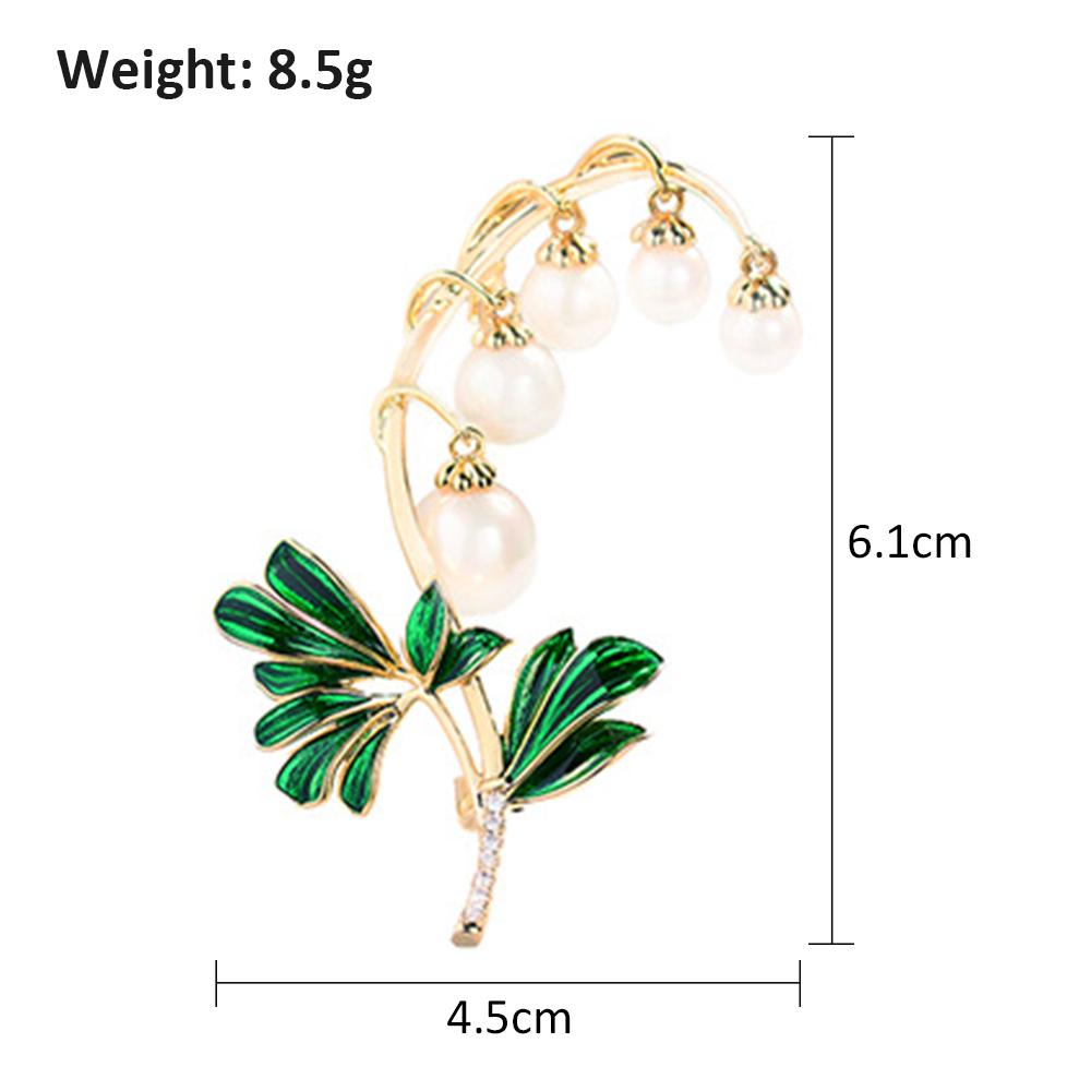 Vintage Pearl Flower Brooch Pin Crystal Rhinestone Brooches Party Jewelry Gifts